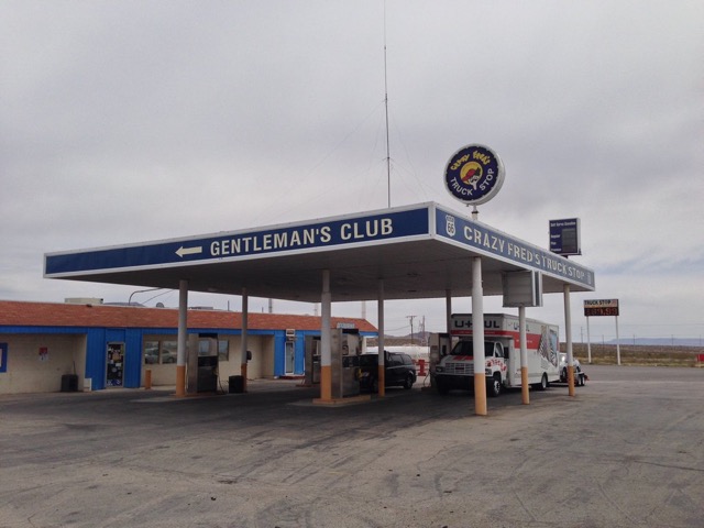 Crazy Fred's Truck Stop and Gentleman's Club.  Kingman AZ  2014